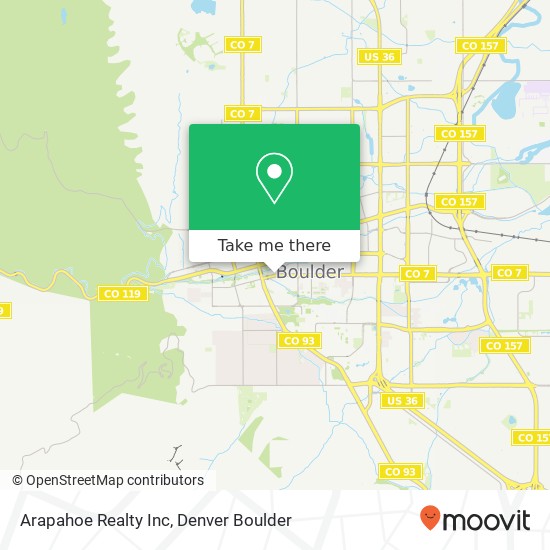 Arapahoe Realty Inc map