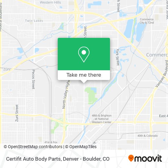 Mapa de Certifit Auto Body Parts