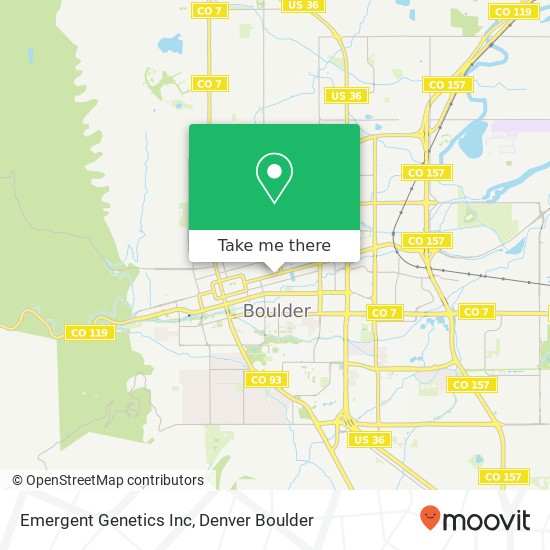 Emergent Genetics Inc map