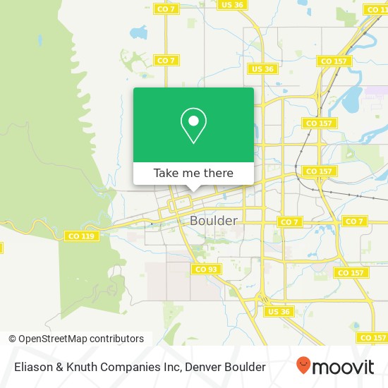 Eliason & Knuth Companies Inc map