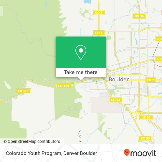 Mapa de Colorado Youth Program