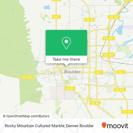 Rocky Mountain Cultured Marble map