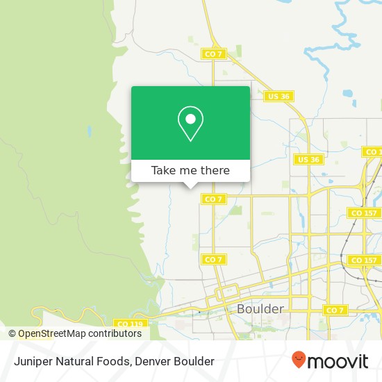 Juniper Natural Foods map