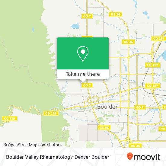 Boulder Valley Rheumatology map