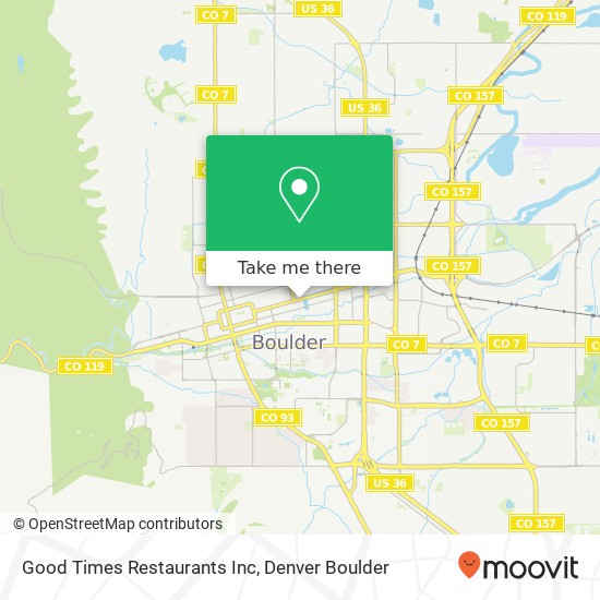 Mapa de Good Times Restaurants Inc