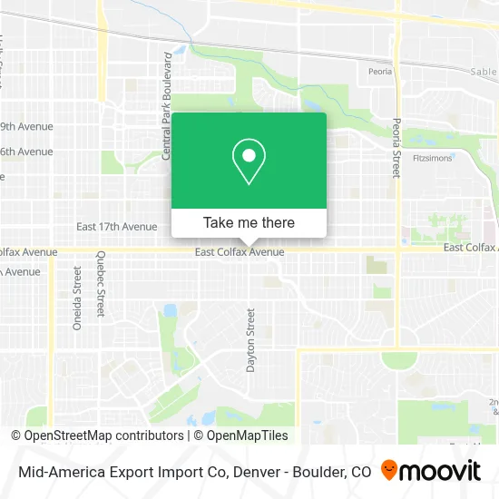 Mid-America Export Import Co map