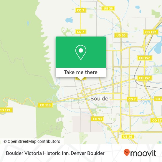 Boulder Victoria Historic Inn map