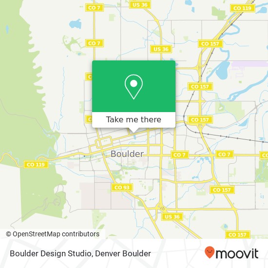 Boulder Design Studio map