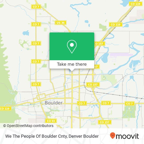 We The People Of Boulder Cnty map