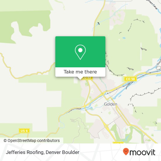 Jefferies Roofing map