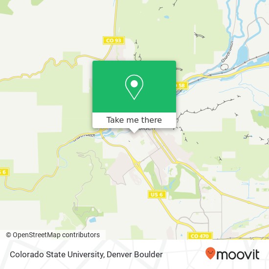 Colorado State University map