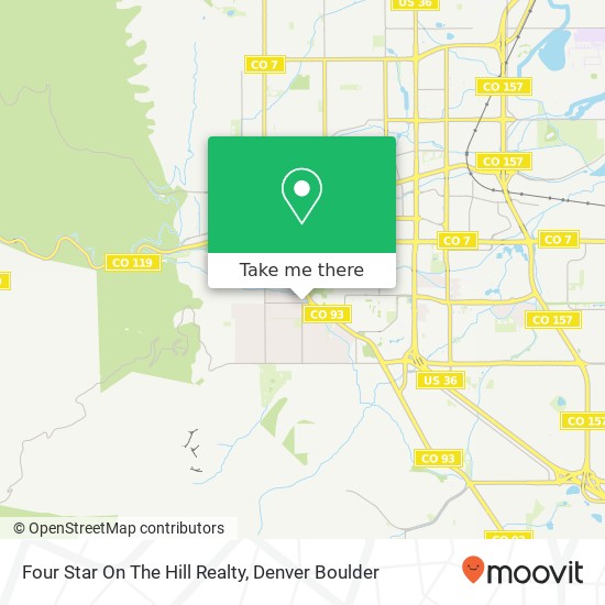 Four Star On The Hill Realty map