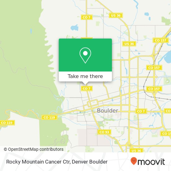 Rocky Mountain Cancer Ctr map