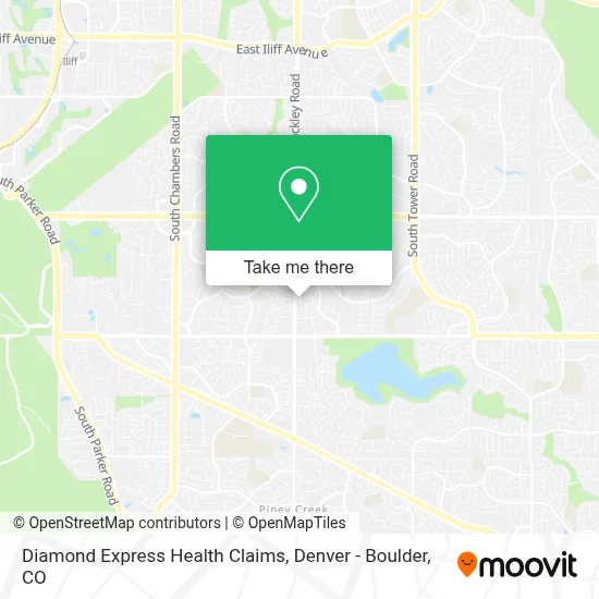 Diamond Express Health Claims map