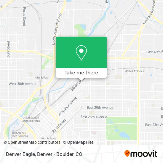 Mapa de Denver Eagle