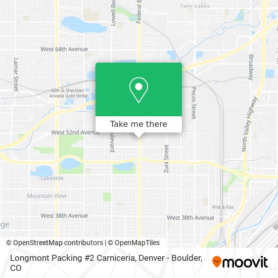 Longmont Packing #2 Carniceria map