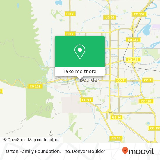 Orton Family Foundation, The map