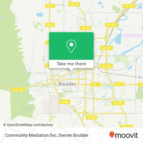 Mapa de Community Mediation Svc