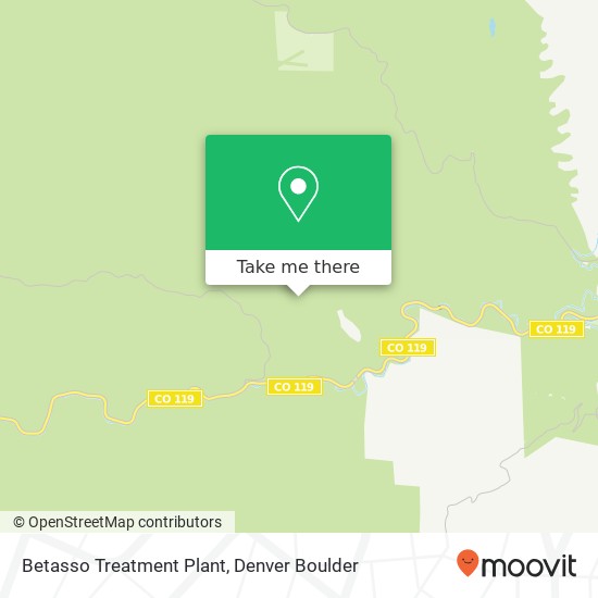 Betasso Treatment Plant map