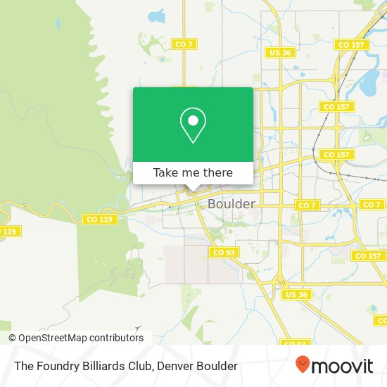 Mapa de The Foundry Billiards Club