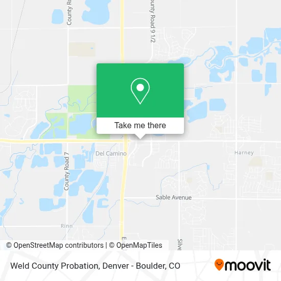 Weld County Probation map