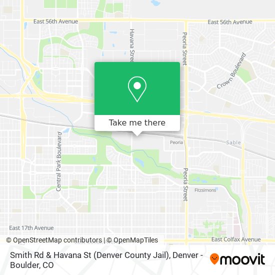 Smith Rd & Havana St (Denver County Jail) map