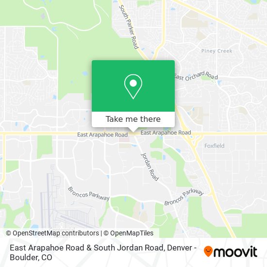 Mapa de East Arapahoe Road & South Jordan Road