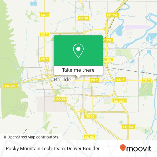 Mapa de Rocky Mountain Tech Team