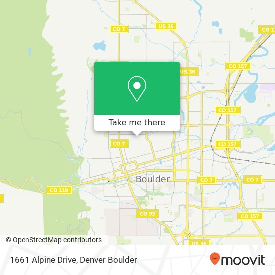 1661 Alpine Drive map