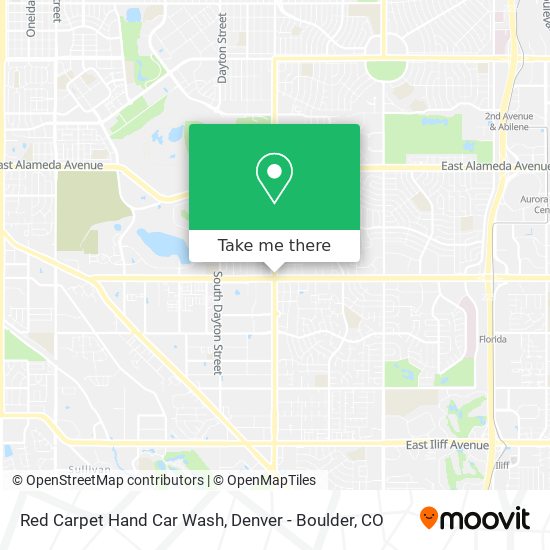 Red Carpet Hand Car Wash map
