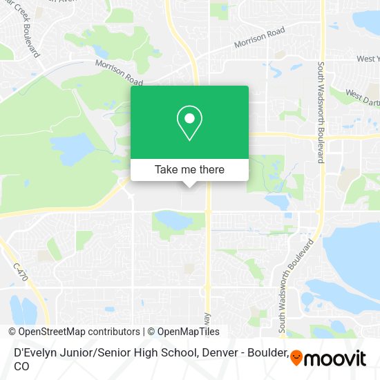 D'Evelyn Junior / Senior High School map