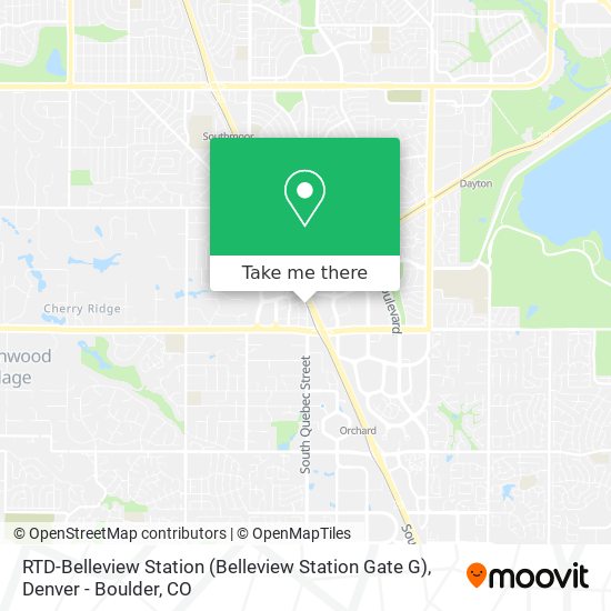 RTD-Belleview Station (Belleview Station Gate G) map