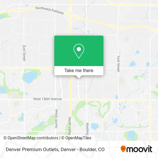Denver Premium Outlets map