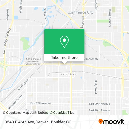 Mapa de 3543 E 46th Ave