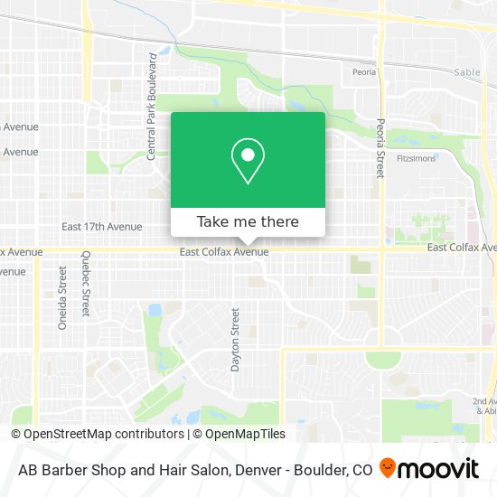AB Barber Shop and Hair Salon map