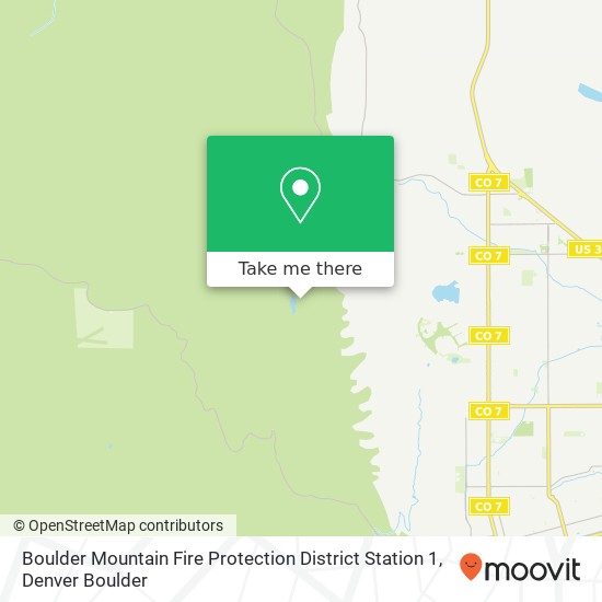 Boulder Mountain Fire Protection District Station 1 map