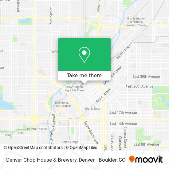 Denver Chop House & Brewery map