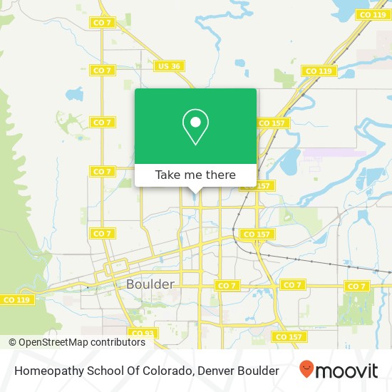 Mapa de Homeopathy School Of Colorado