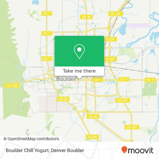 Boulder Chill Yogurt map