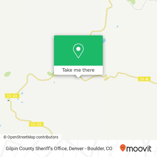 Gilpin County Sheriff'S Office map