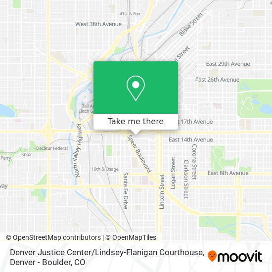 Denver Justice Center / Lindsey-Flanigan Courthouse map