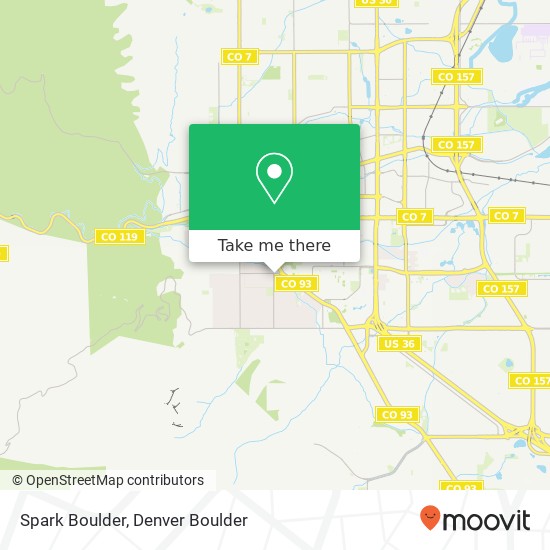 Spark Boulder map