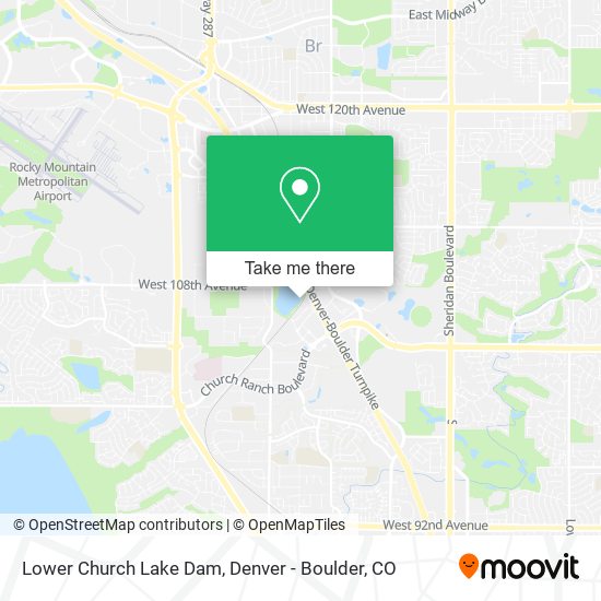 Mapa de Lower Church Lake Dam