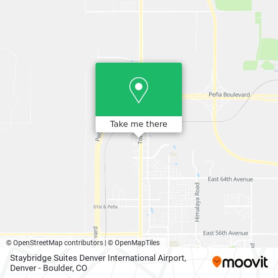 Staybridge Suites Denver International Airport map