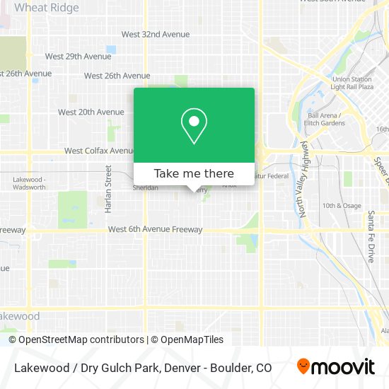 Lakewood / Dry Gulch Park map
