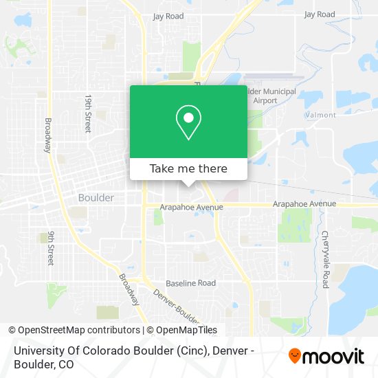 University Of Colorado Boulder (Cinc) map