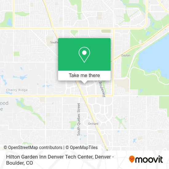 Hilton Garden Inn Denver Tech Center map