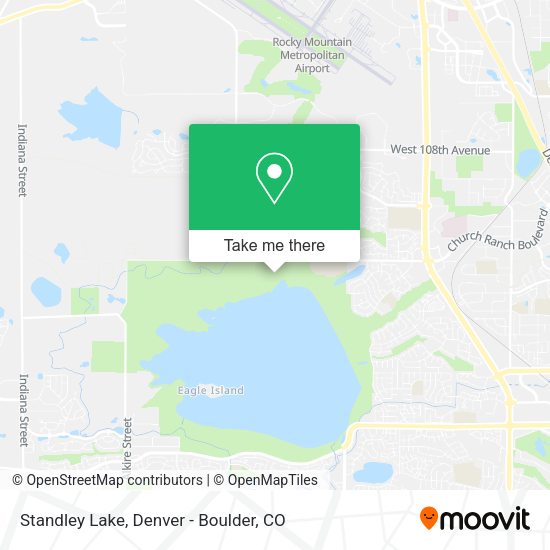 Standley Lake map