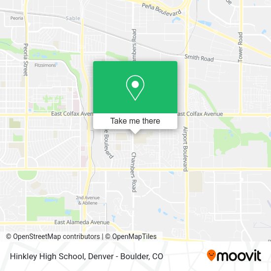 Mapa de Hinkley High School