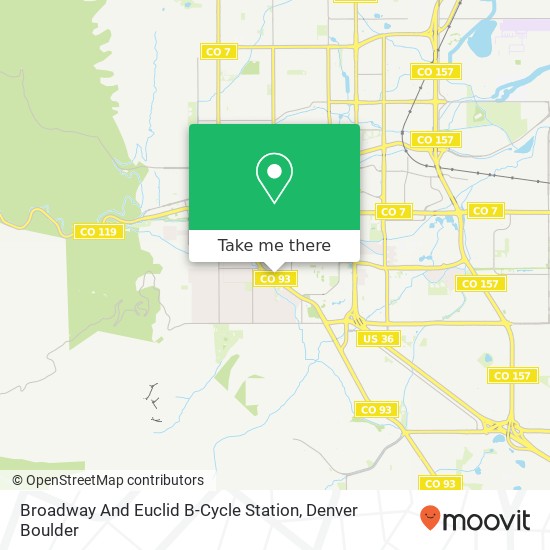 Broadway And Euclid B-Cycle Station map